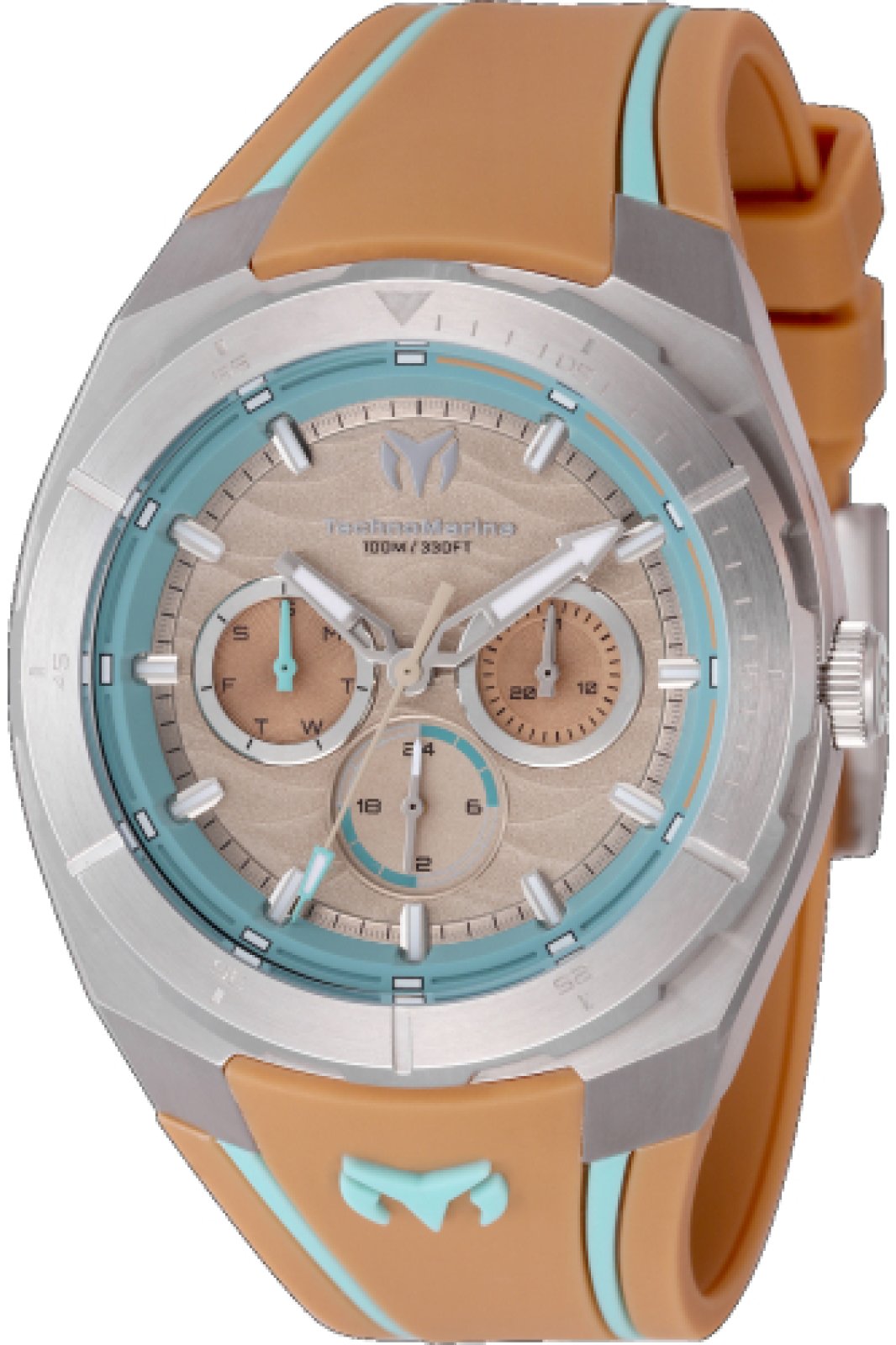 Technomarine Men's TM-125020 Cruise Quartz VH63 Brown, Blue Dial Watch