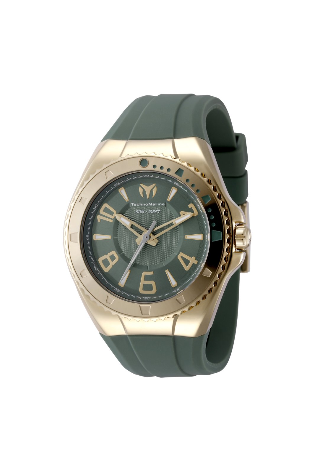 Technomarine Men's TM-225032 Lusso Mare Quartz 2 Hand Olive Green Dial Watch