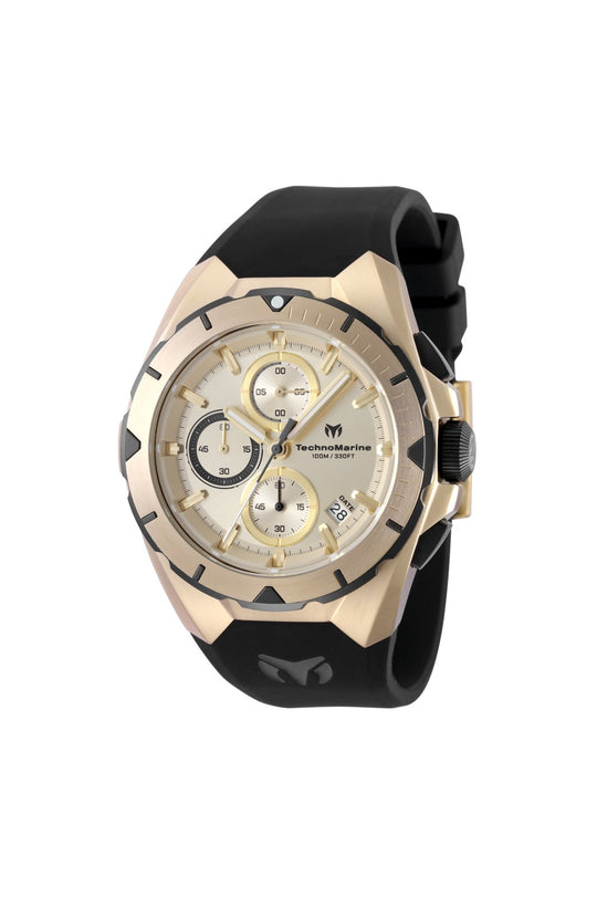 Technomarine Men's TM-318142 OCEAN Quartz VD57 Gold Dial Watch