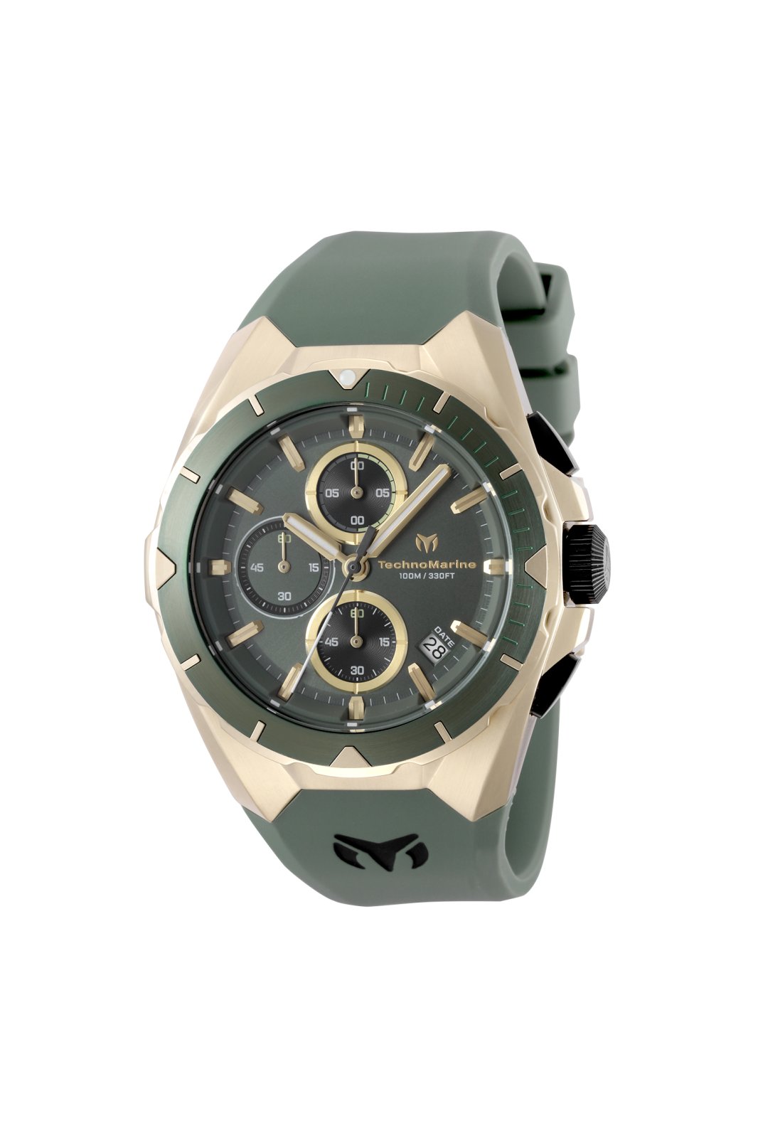 Technomarine Men's TM-318143 OCEAN Quartz VD57 Olive Green Dial Watch
