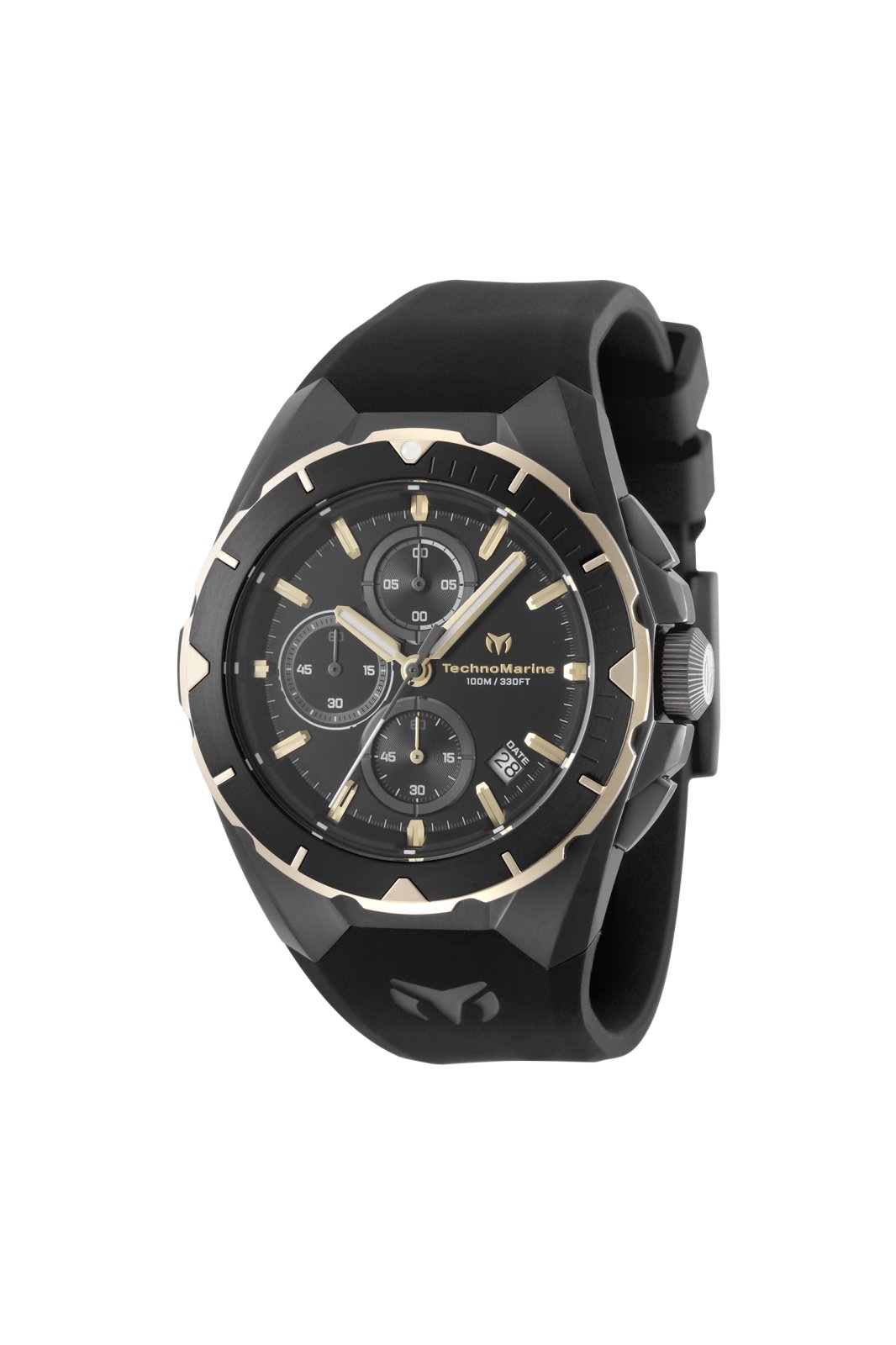 Technomarine Men's TM-318144 OCEAN Quartz VD57 Black Dial Watch