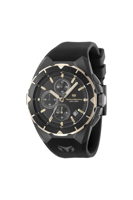 Technomarine Men's TM-318144 OCEAN Quartz VD57 Black Dial Watch