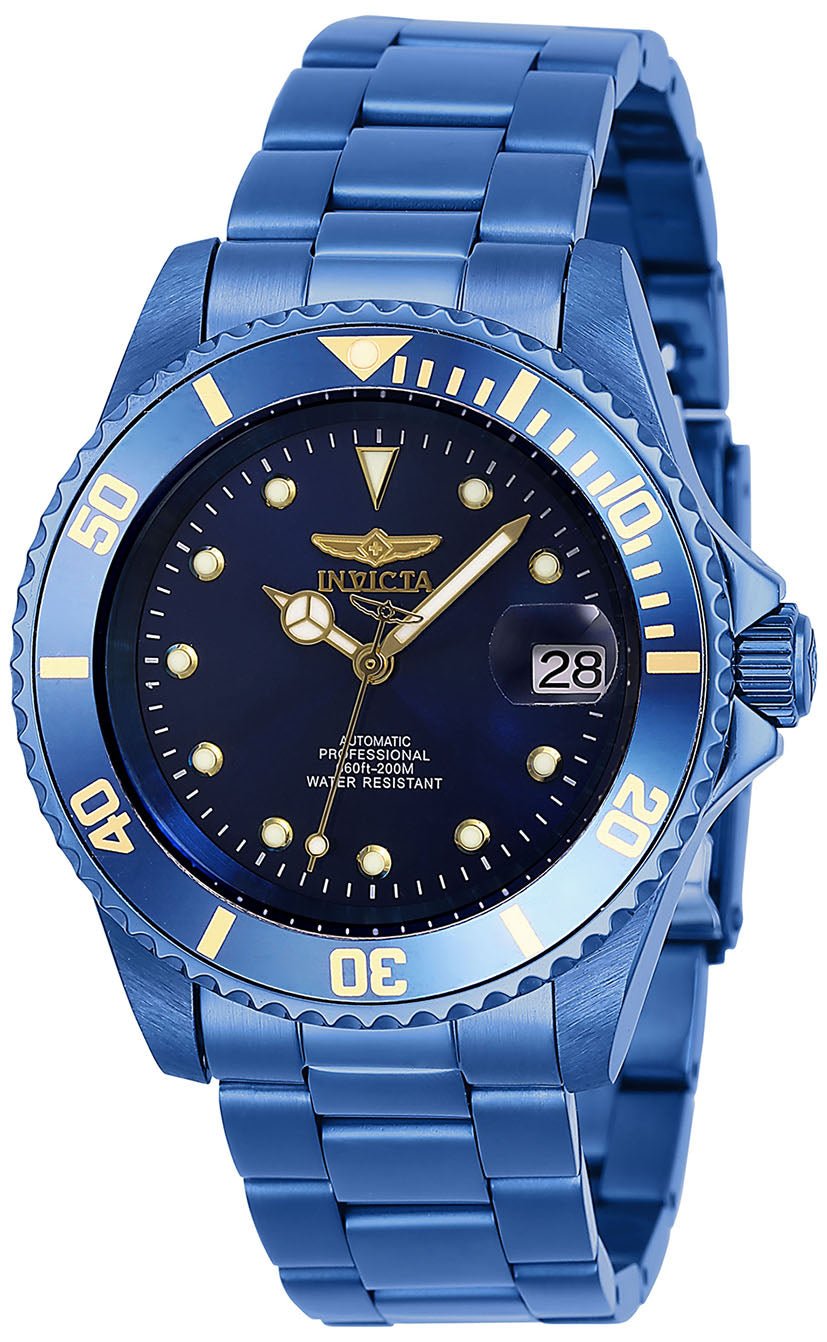 Invicta Men's 27750 Pro Diver Automatic 3 Hand Blue Dial Watch
