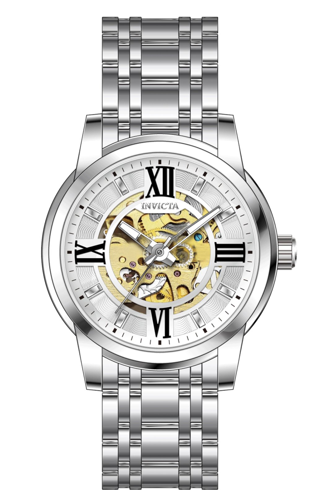 Invicta Men's 69133 Objet D Art Automatic LG0801B Silver Dial Watch