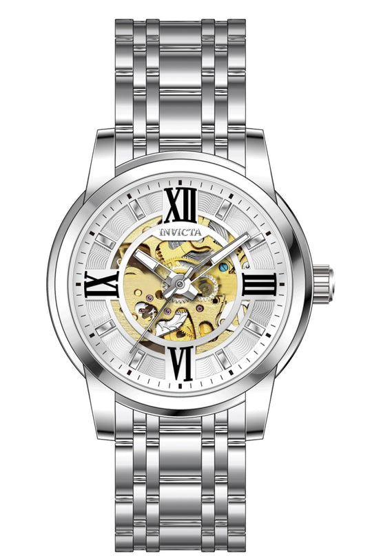 Invicta Men's 69133 Objet D Art Automatic LG0801B Silver Dial Watch