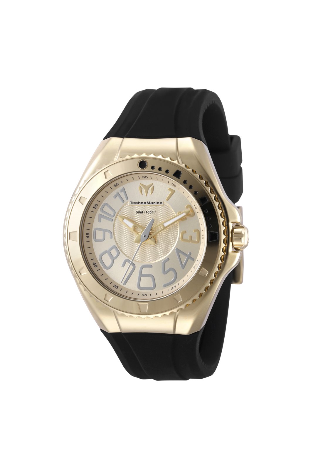 Technomarine Men's TM-225050 Lusso Mare Quartz 3 Hand Gold Dial Watch