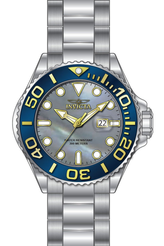 Invicta Men's 49157 Grand Diver Quartz PC32 Platinum Dial Watch