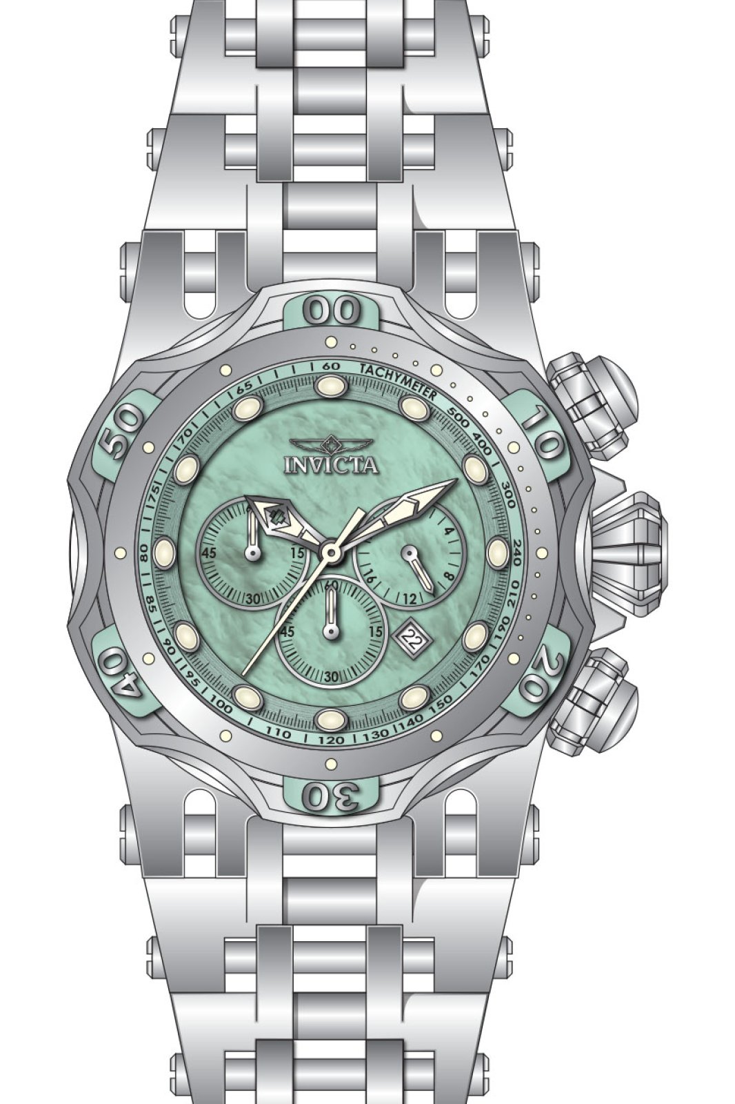 Invicta Men's 49166 Fusion Quartz VD53 Light Blue Dial Watch