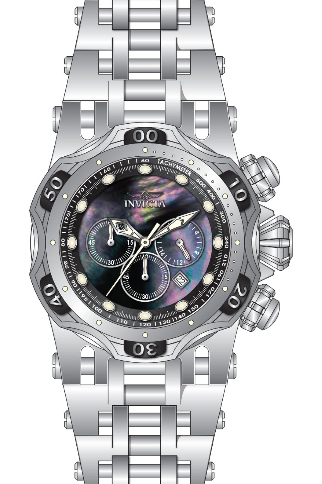 Invicta Men's 49168 Fusion Quartz VD53 Black Dial Watch