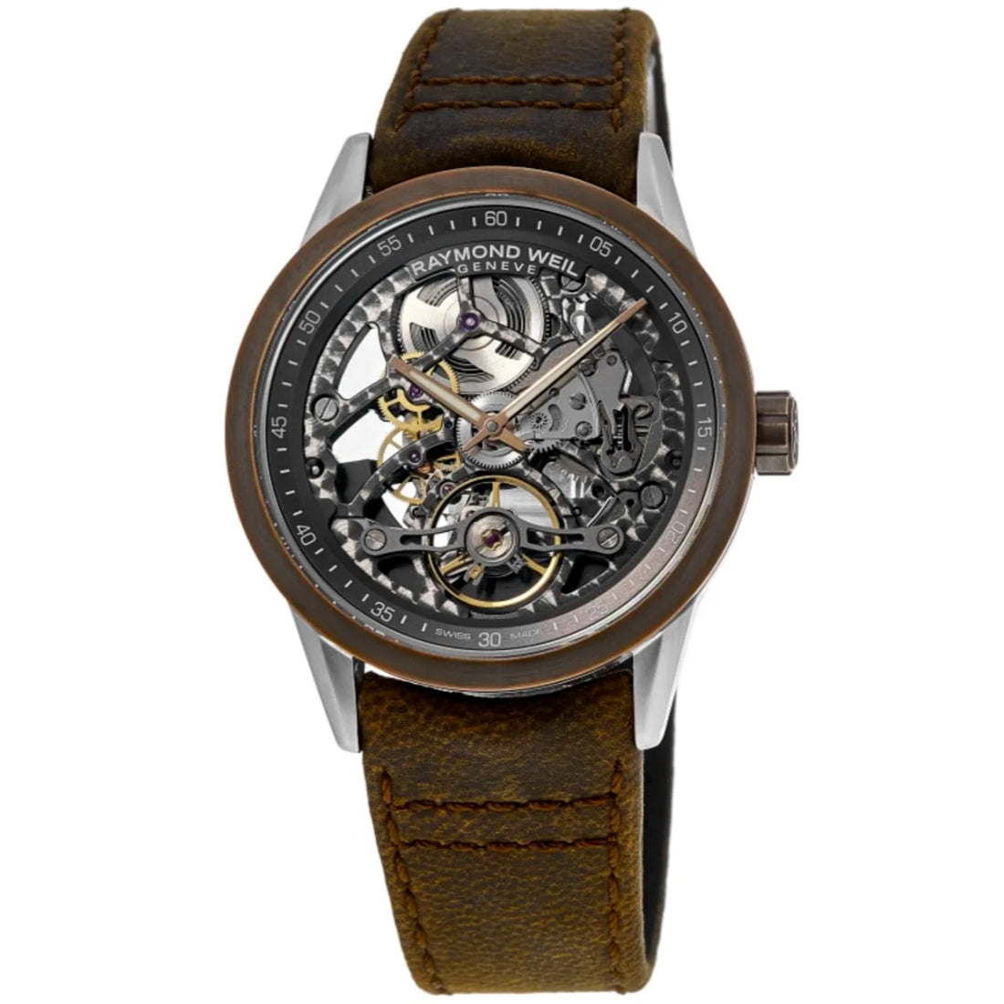 Raymond Weil Freelancer Men's Gray Skeleton Dial Automatic Watch 2785-SBC-60000