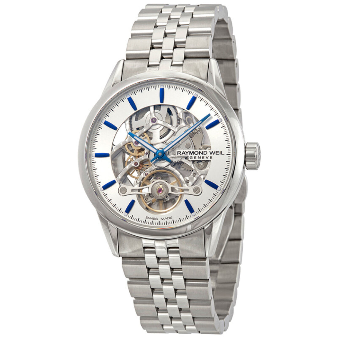 Raymond Weil Freelancer Men's Silver Skeleton Dial Automatic Watch 2785-ST-65001