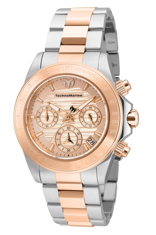 Technomarine Women's TM-219016 Manta Ray Quartz Chronograph Rose Gold Dial Watch