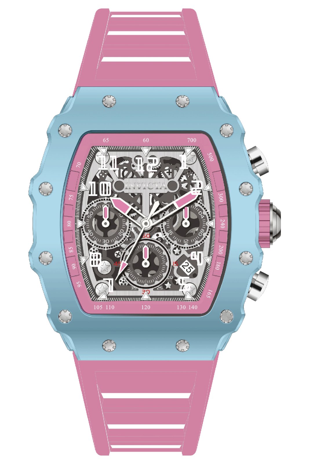 InvictaMen's 69706 InvictaRacing Quartz MG53 Silver Dial Watch
