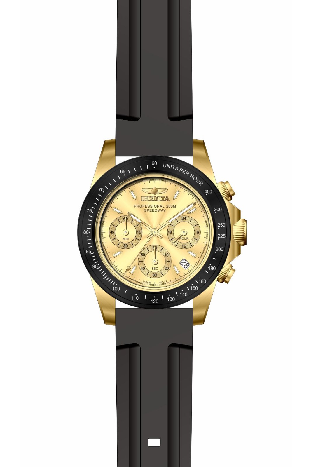 Invicta Men's 50761 Speedway Quartz VD53 Gold Dial Watch