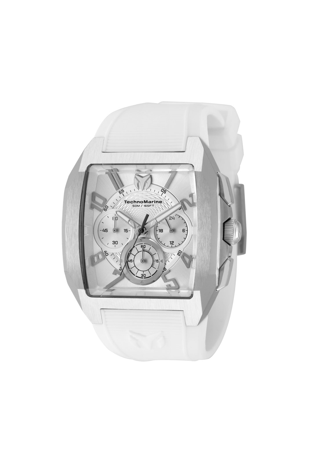 Technomarine Men's TM-225120 Aqua Quadrant Quartz VD54 Silver, White Dial Watch