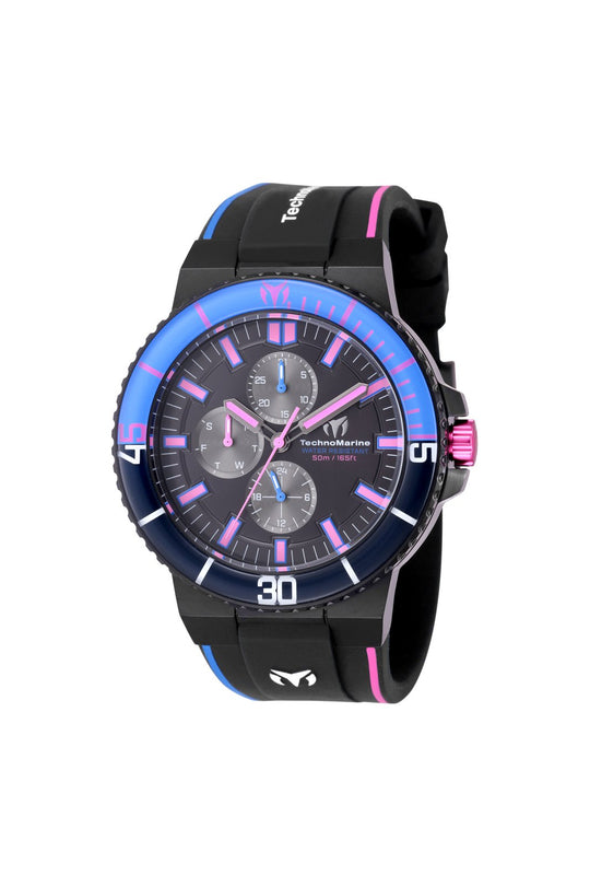 Technomarine Men's TM-525035 Racing Legends Quartz VH67 Gunmetal, Black Dial Watch