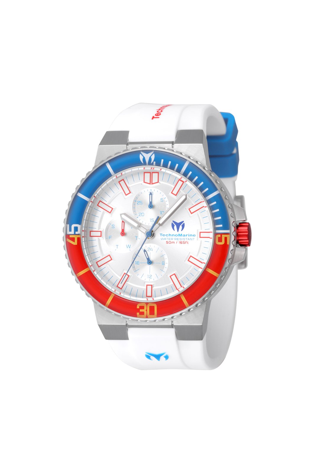 Technomarine Men's TM-525037 Racing Legends Quartz VH67 Silver, White Dial Watch