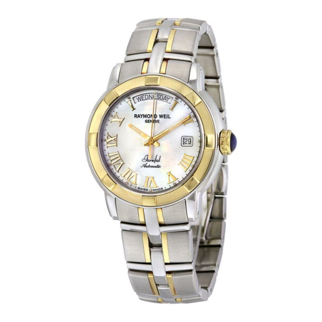 Raymond Weil Parsifal Men's White Mother-of-Pearl Dial Automatic Watch 2844-STG-00908