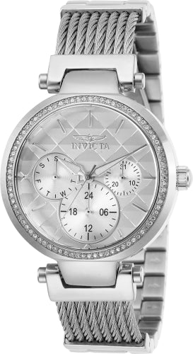 Invicta Women's 28915 Angel Quartz Chronograph White Dial Watch