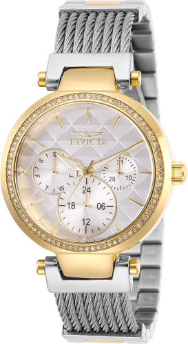 Invicta Women's 28921 Angel Quartz 3 Hand White Dial Watch