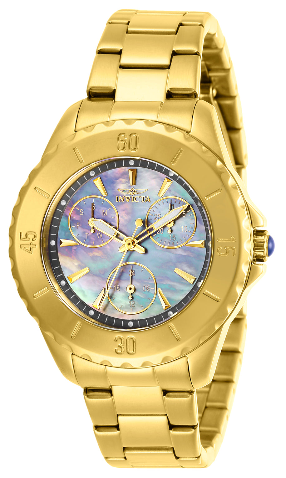 Invicta Women's 29109 Angel Quartz 3 Hand Gunmetal Dial Watch