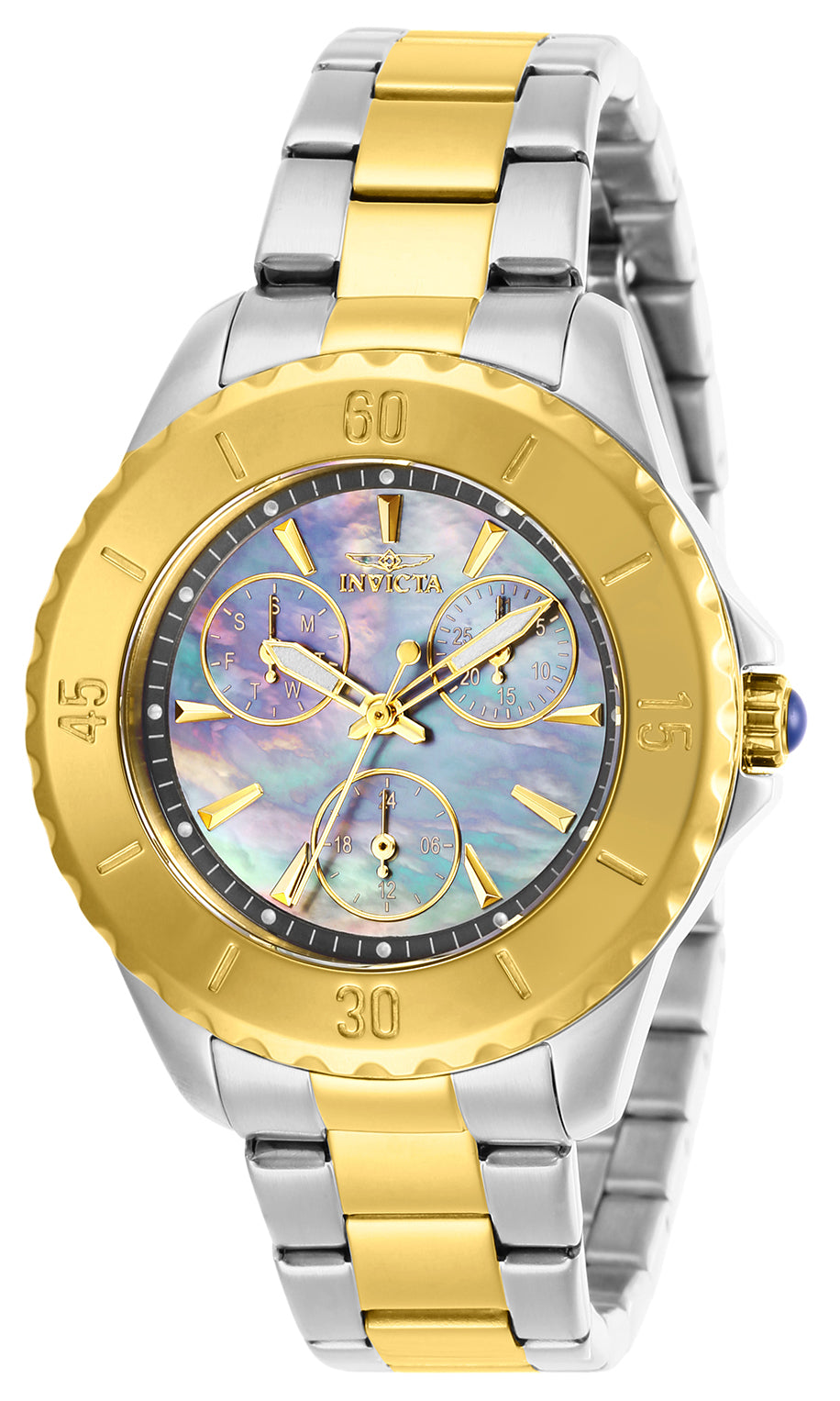Invicta Women's 29112 Angel Quartz 3 Hand Gunmetal Dial Watch