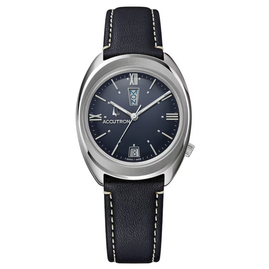 Accutron Legacy Unisex Dark Blue Strap Automatic Watch - 2SW6C001