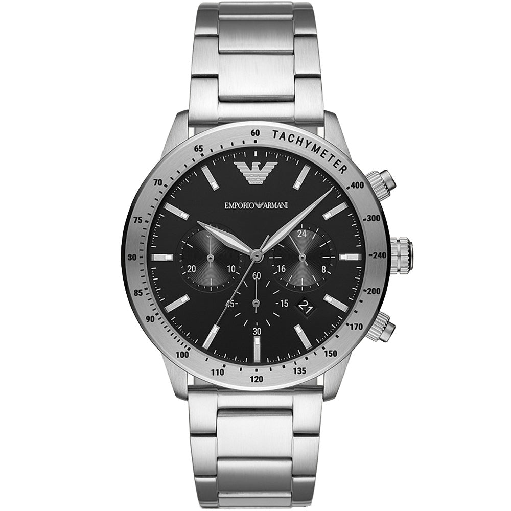 Emporio Armani Chronograph Men's Silver Bracelet Quartz Watch - AR11241