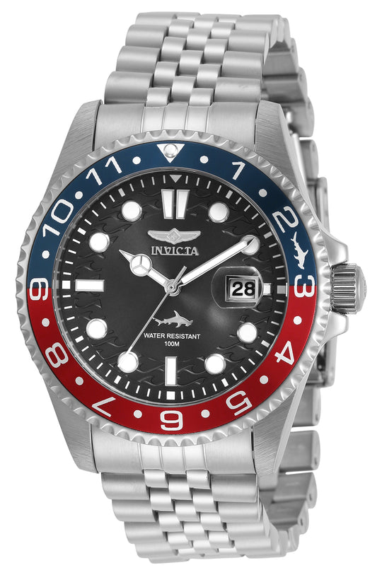 Invicta Men's 30619 Pro Diver  Quartz 3 Hand Black Dial Watch