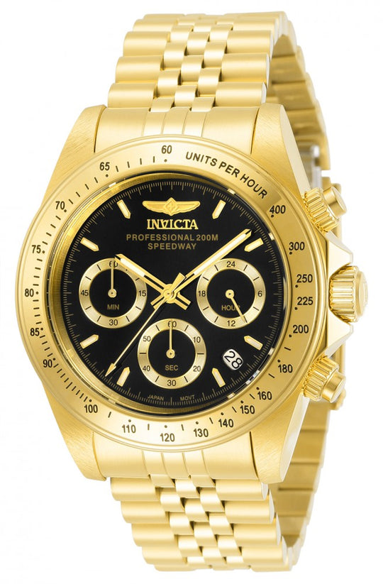 Invicta Men's 31001 Speedway Quartz Chronograph Black Dial Watch