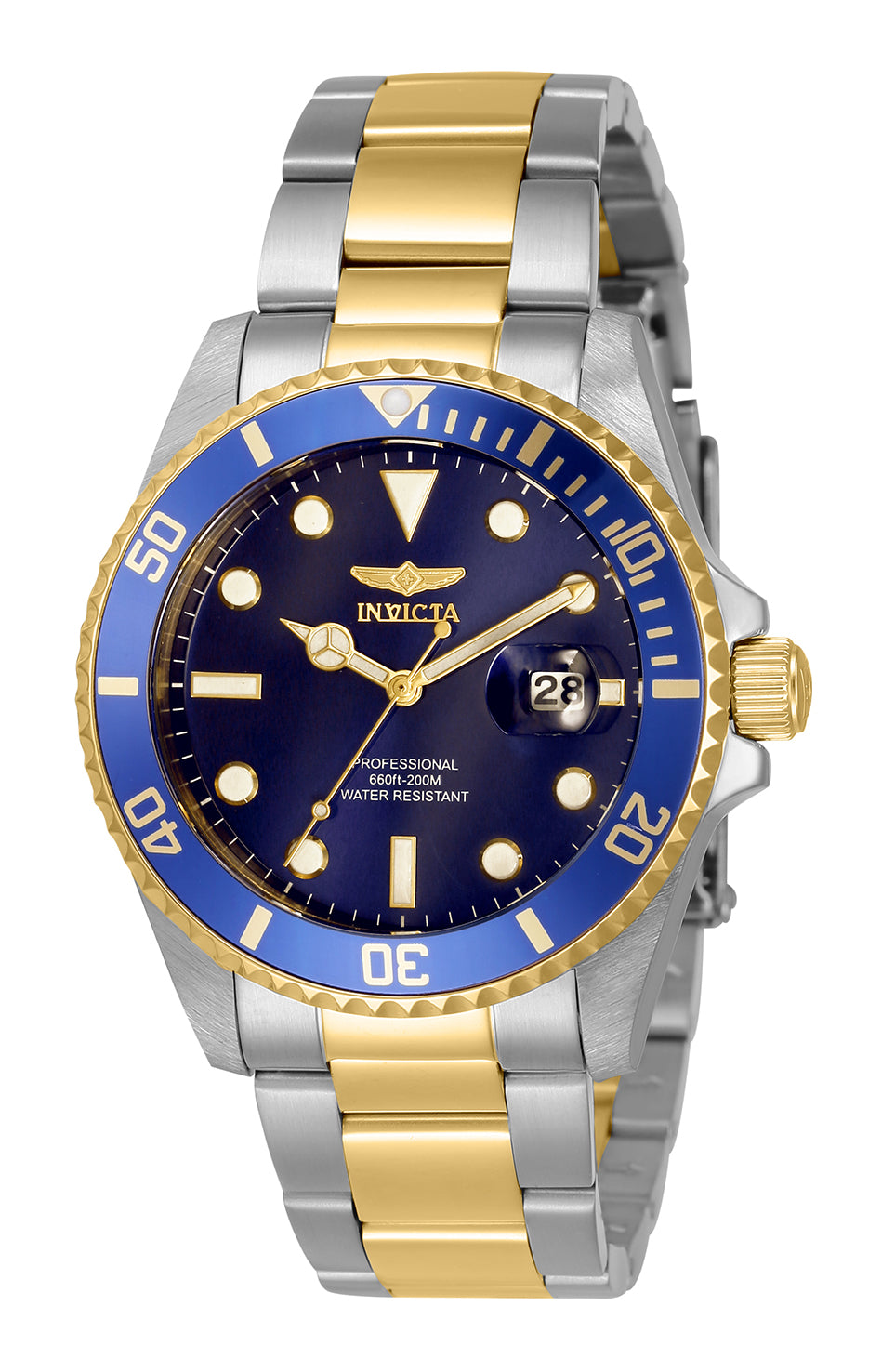 Invicta Women's 33274 Pro Diver Quartz 3 Hand Blue Dial Watch