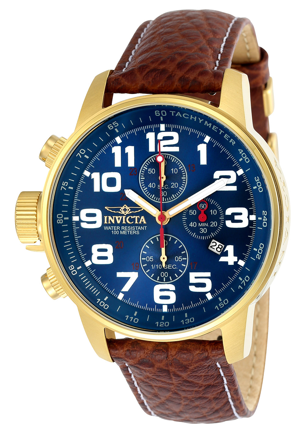 Invicta Men's 3329 I-Force Quartz 3 Hand Blue Dial Watch