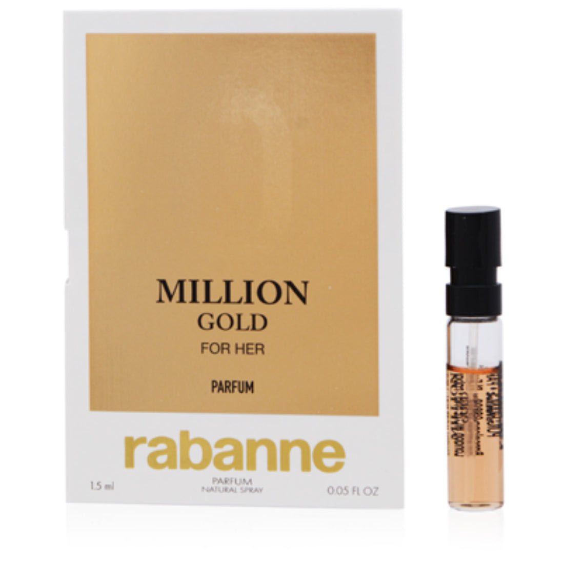 Paco Rabanne Million Gold For Her Parfum Spray 0.05 OZ (1.5 ml) For Women