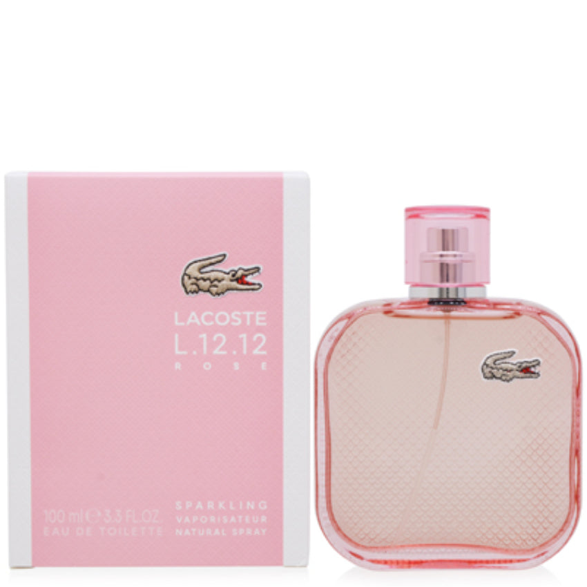 L.12.12 Sparkling Rose by Lacoste EDT Spray 3.3 oz (100 ml) for Women