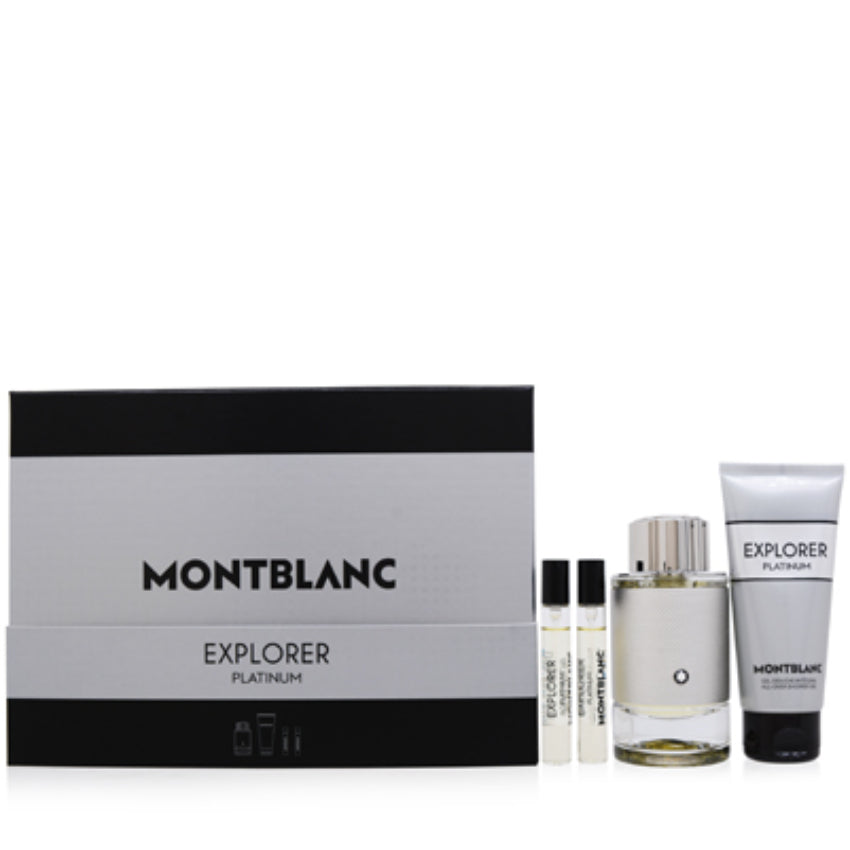 Explorer Platinum by Mont Blanc 4 Pc Set for Men