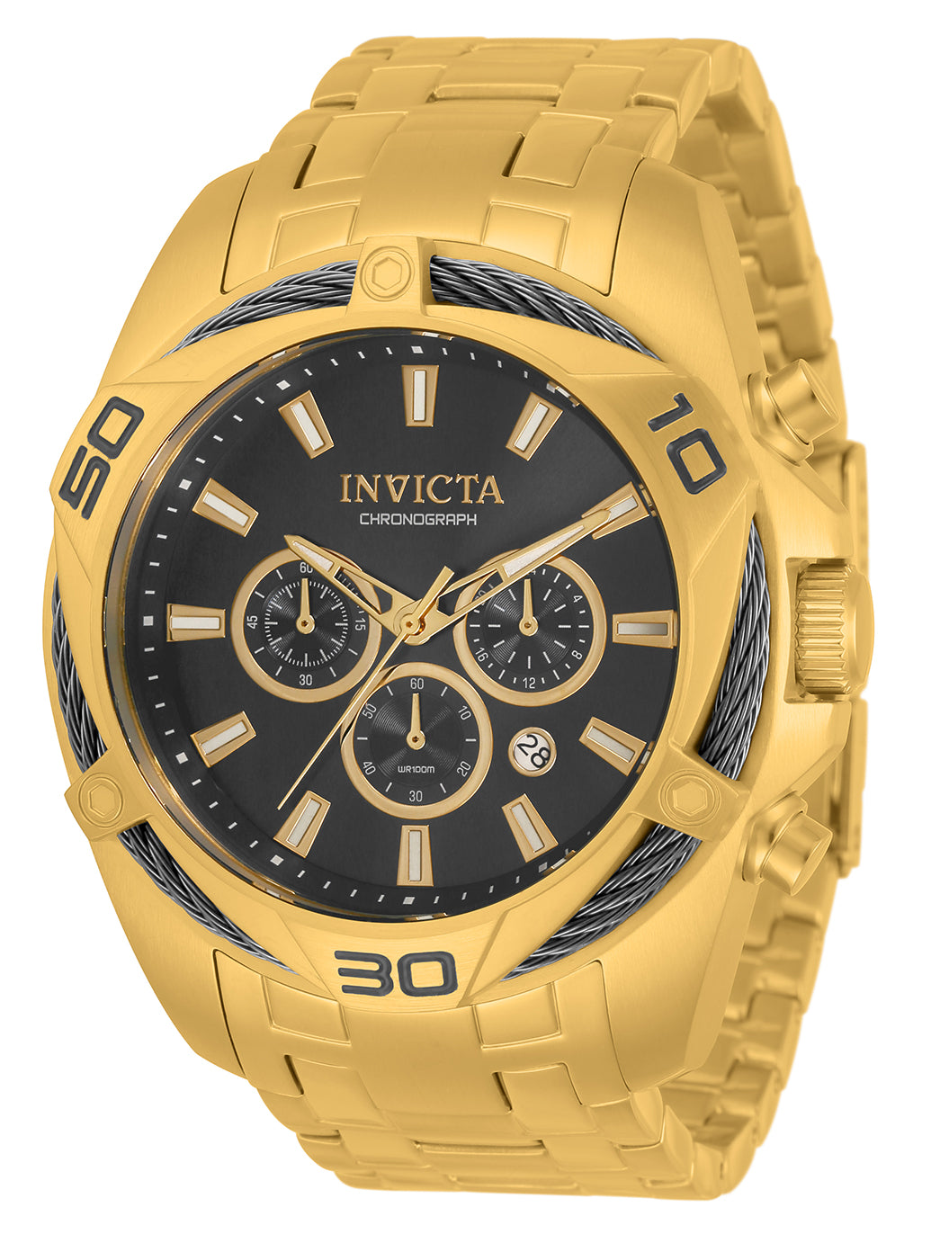 Invicta Men's 34122 Bolt Quartz Chronograph Grey Dial Watch
