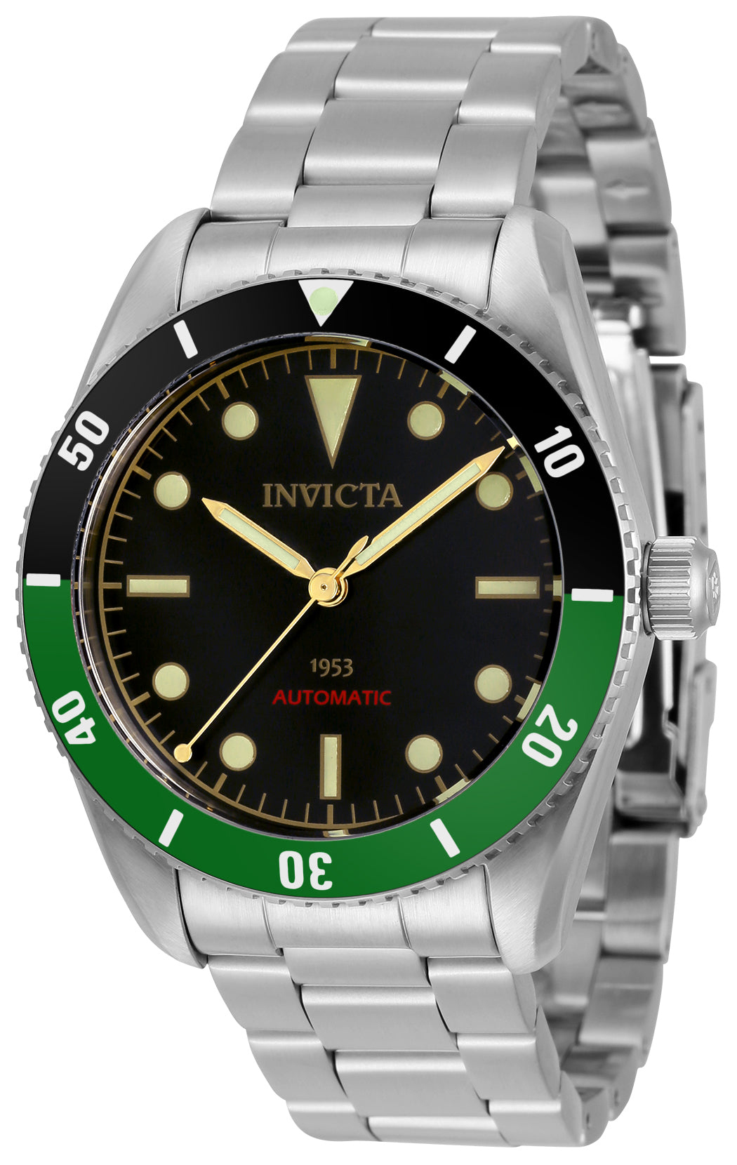 Invicta Men's 34335 Pro Diver Automatic 3 Hand Black Dial Watch