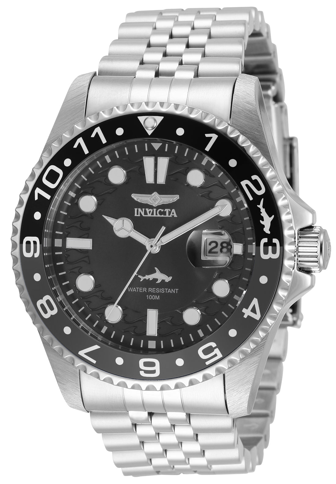 Invicta Men's 35129 Pro Diver Quartz 3 Hand Black Dial Watch