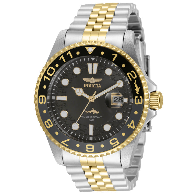 Invicta Men's 35131 Pro Diver Quartz 3 Hand Black Dial Watch