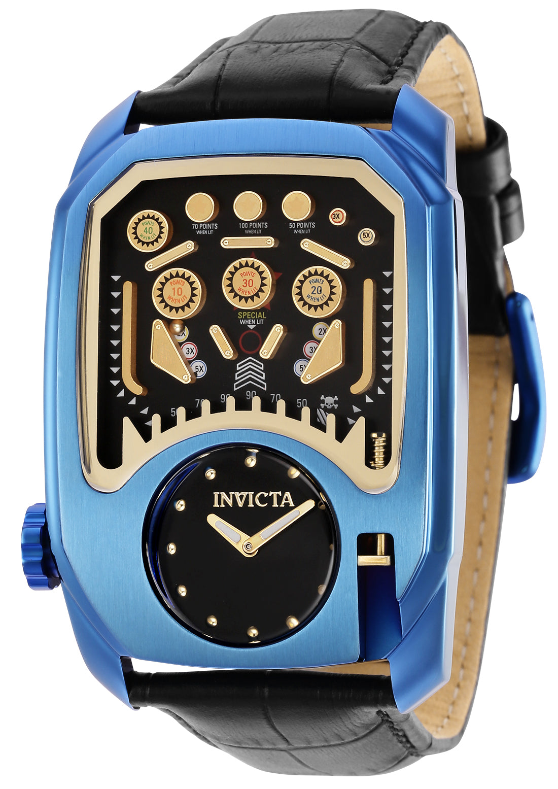 Invicta Men's 35453 Cuadro Quartz Multifunction Black Dial Watch
