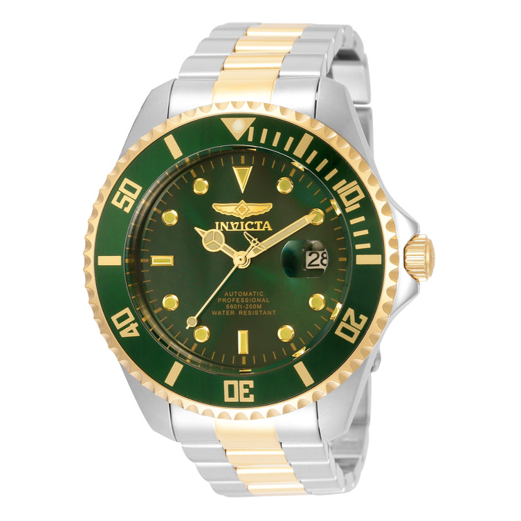 Invicta Men's 35727 Pro Diver  Automatic 3 Hand Green Dial Watch
