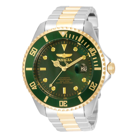 Invicta Men's 35727 Pro Diver  Automatic 3 Hand Green Dial Watch
