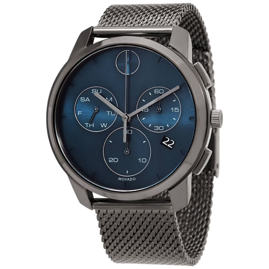 Movado Bold Thin Men's Blue Dial Quartz Watch 3600721