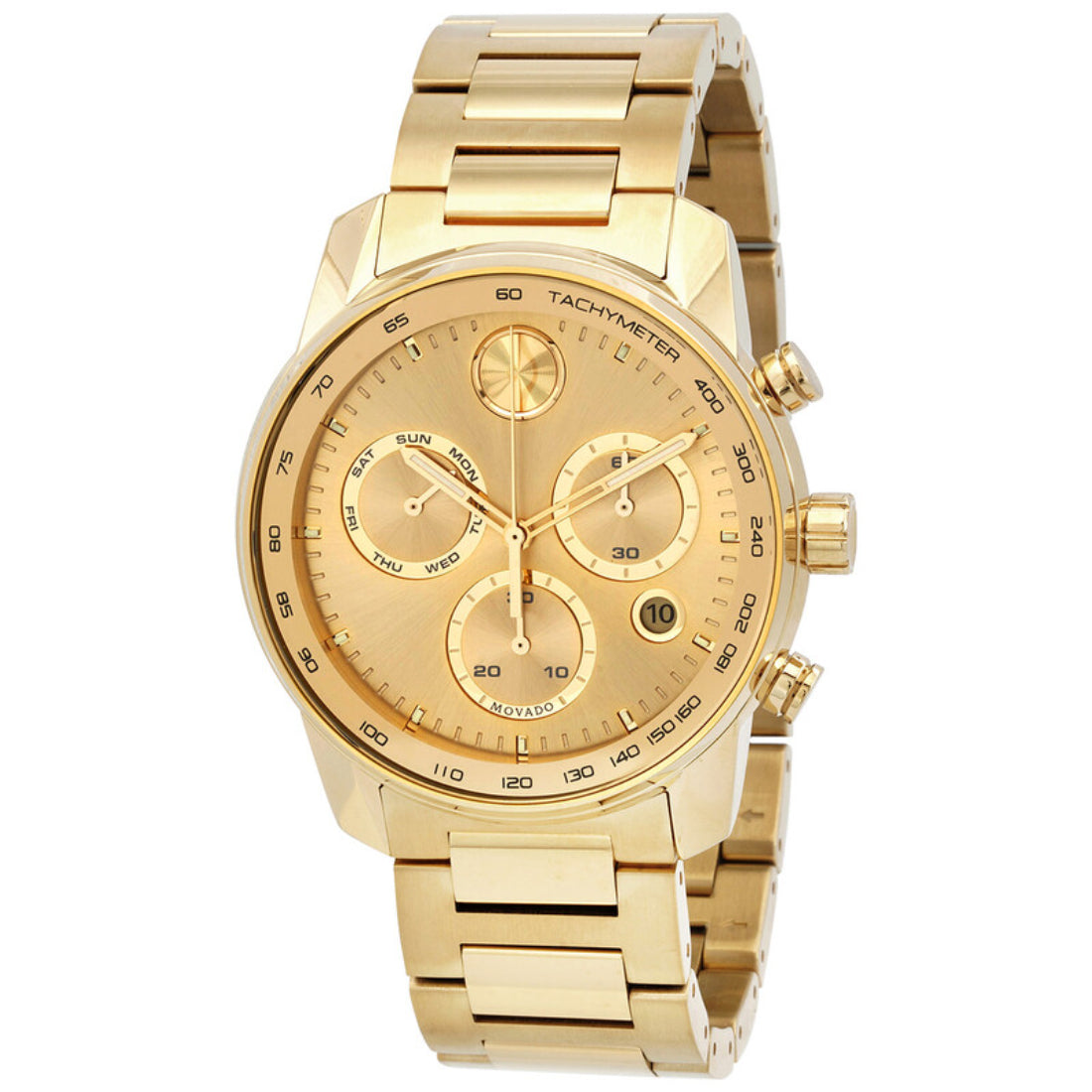 Movado Bold Verso Men's Gold Dial Quartz Watch 3600741