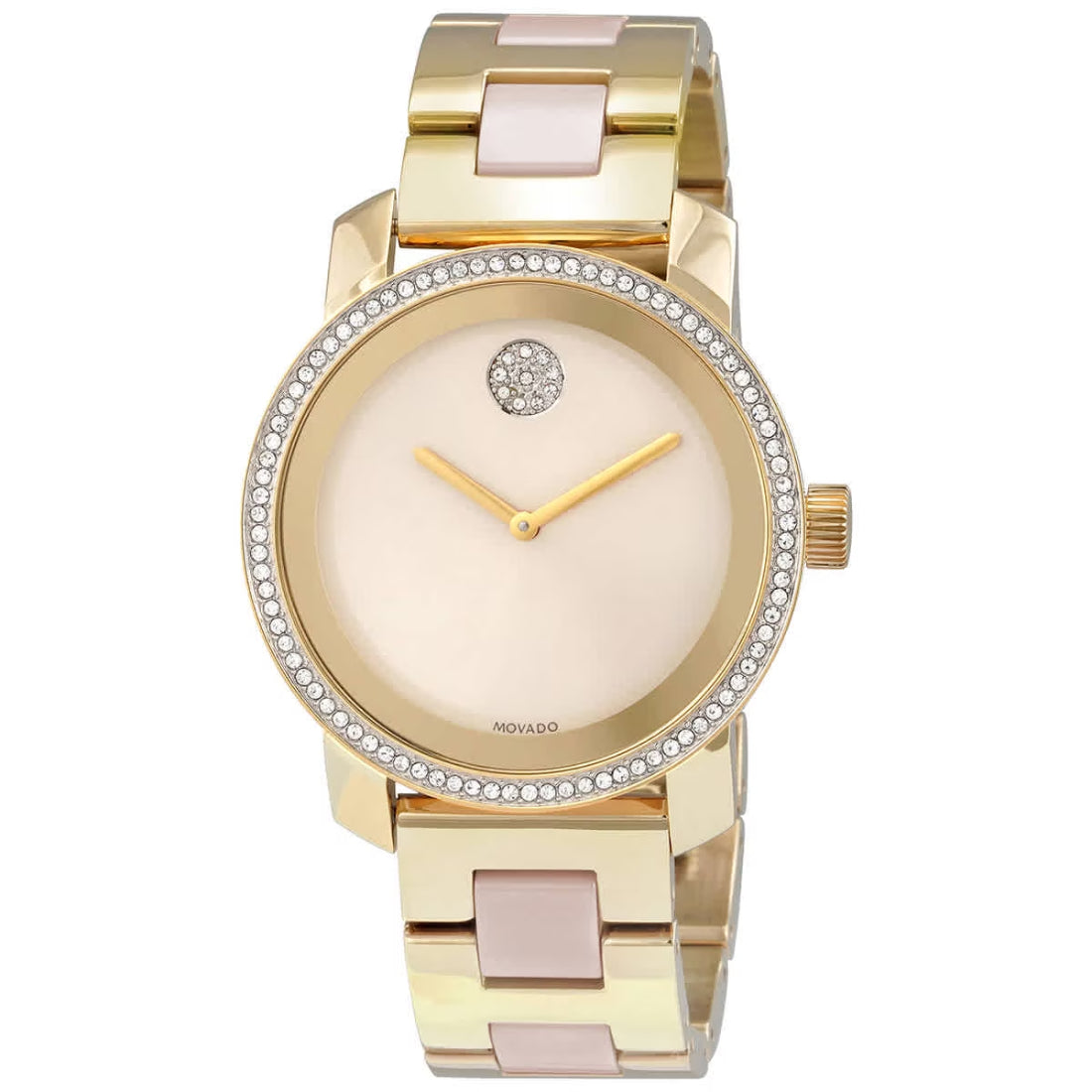 Movado Bold Ceramic Women's Taupe Dial Quartz Watch 3600785
