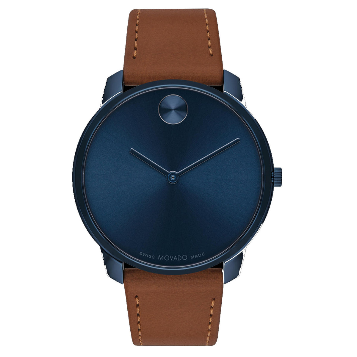 Movado Bold Thin Men's Blue Dial Quartz Watch 3600830
