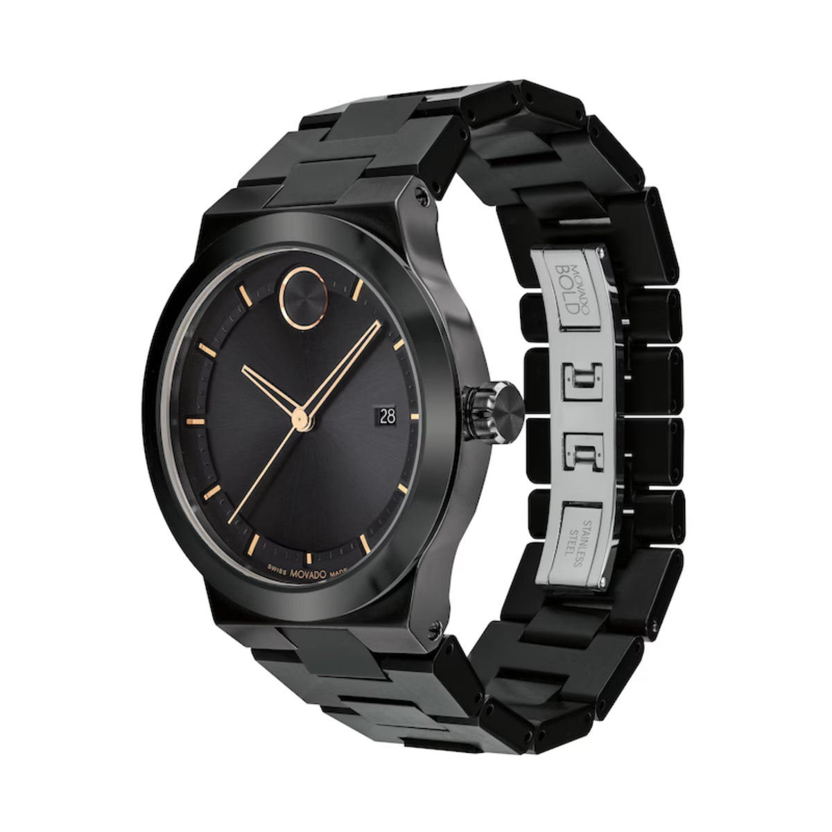 Movado Bold Fusion Men's Black Dial Quartz Watch 3600853