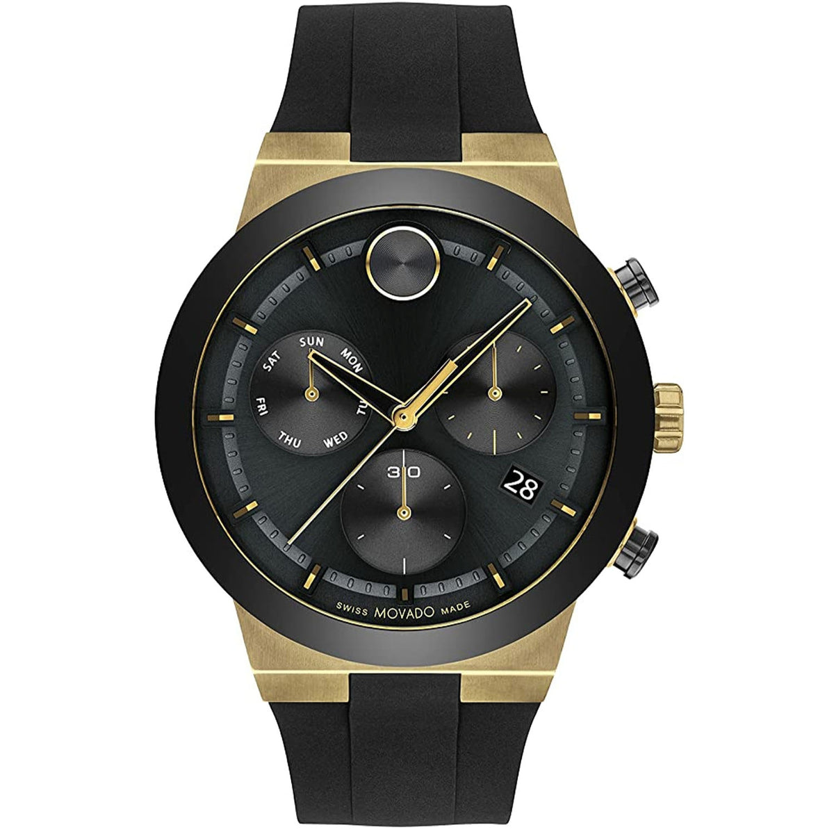 Movado Bold Fusion Men's Black Dial Quartz Watch 3600855