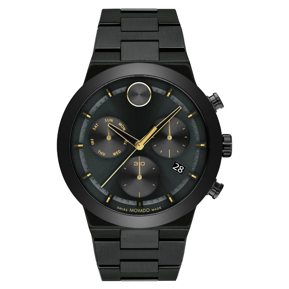 Movado Bold Fusion Men's Black Dial Quartz Watch 3600857