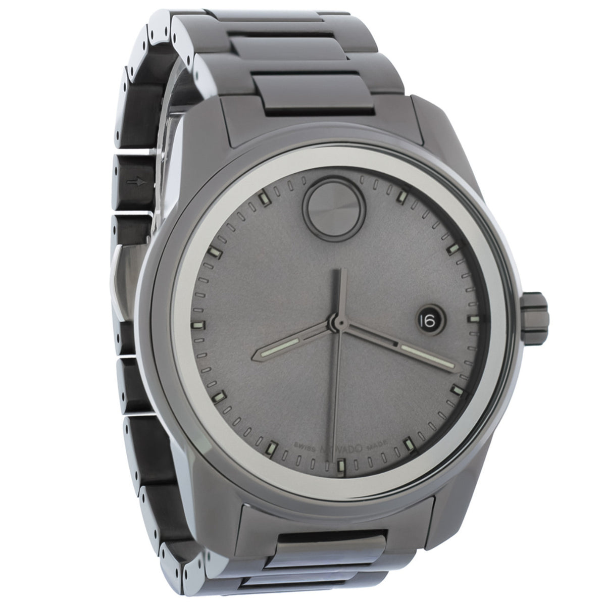 Movado Bold Verso Men's Gunmetal Dial Quartz Watch 3600860